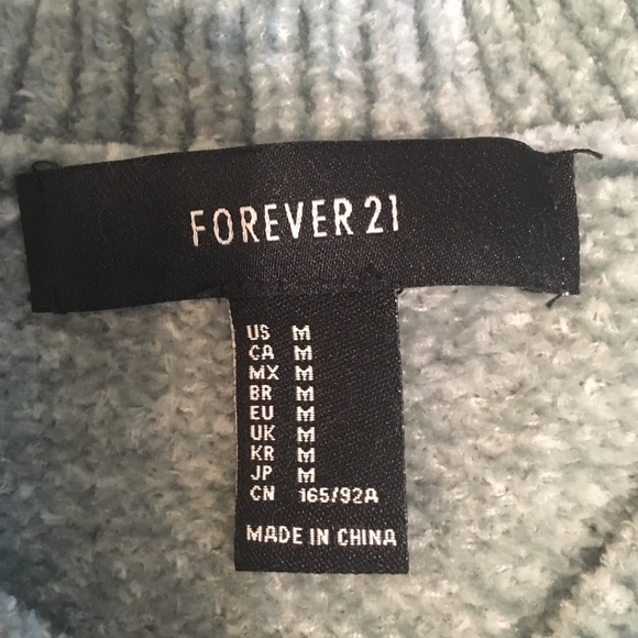 Chenille Lime Green Cropped Sweater - Picture 2 of 2